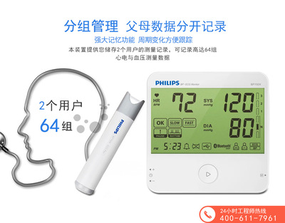 飛利浦上臂式血壓計(jì)BP700X 家用健康管理的精準(zhǔn)之選